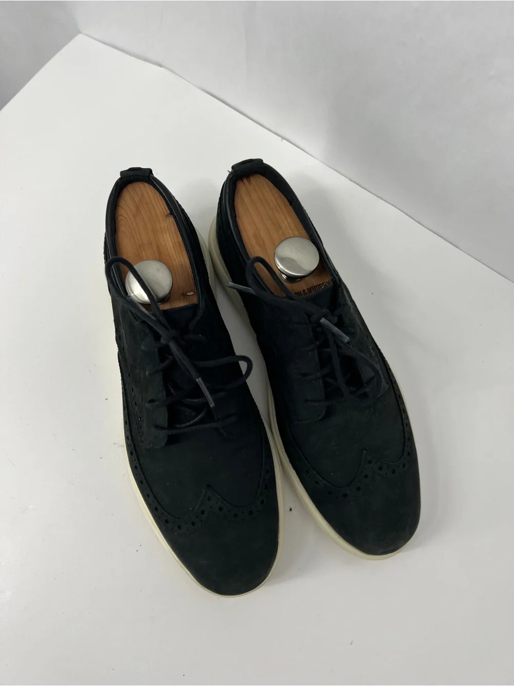 Cole Haan zero grand Black Wingtip Casual Lace-Up Shoes